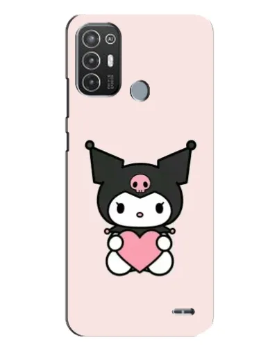 Чехол для TECNO Pop 6 Pro (BE8) с картинкой «Kuromi и сердце»