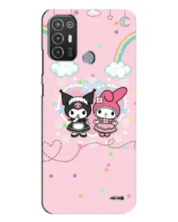 Чехол для TECNO Pop 6 Pro (BE8) с картинкой «My Melody и Kuromi» Чехол для TECNO Pop 6 Pro (BE8) с картинкой «My Melody и Kuromi»