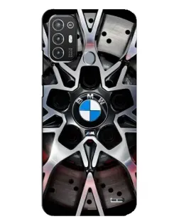 Чехол для TECNO Pop 6 Pro (BE8) с картинкой «BMW — деталь диска»