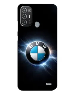 Чохол для TECNO Pop 6 Pro (BE8) з картинкою «BMW — неонове сяйво»