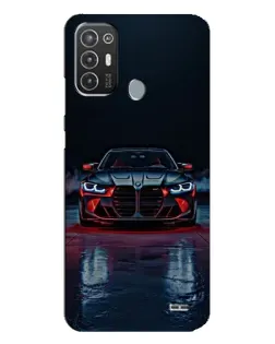 Чехол для TECNO Pop 6 Pro (BE8) с картинкой «BMW на мокрой дороге»
