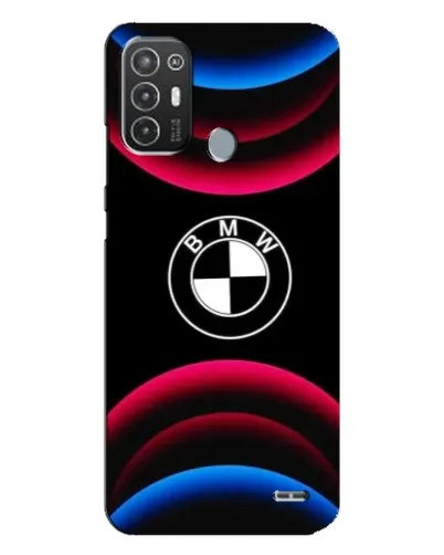 Чехол для TECNO Pop 6 Pro (BE8) с картинкой «Логотип BMW и неоновые дуги» Чехол для TECNO Pop 6 Pro (BE8) с картинкой «Логотип BMW и неоновые дуги»