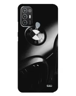 Чехол для TECNO Pop 6 Pro (BE8) с картинкой «Эмблема BMW — макро»