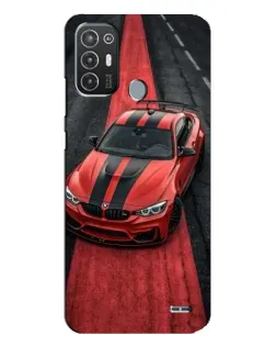 Чехол для TECNO Pop 6 Pro (BE8) с картинкой «BMW на красной дорожке»