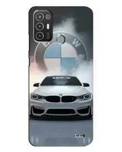 Чохол для TECNO Pop 6 Pro (BE8) з картинкою «BMW в білому диму»