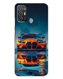 Чохол для TECNO Pop 6 Pro (BE8) з картинкою «BMW — золота емблема»