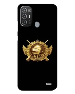 Чехол для TECNO Pop 6 Pro (BE8) с картинкой «PUBG — оранжевый градиент»