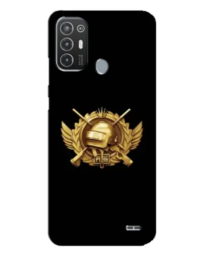 Чехол для TECNO Pop 6 Pro (BE8) с картинкой «PUBG — оранжевый градиент»