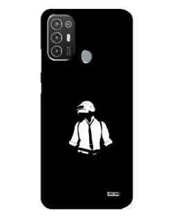 Чехол для TECNO Pop 6 Pro (BE8) с картинкой «PUBG — белый шлем»
