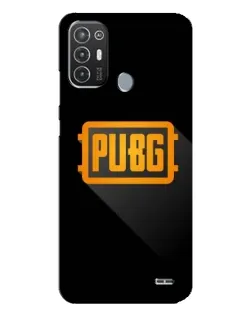 Чехол для TECNO Pop 6 Pro (BE8) с картинкой «PUBG — рамка лого»