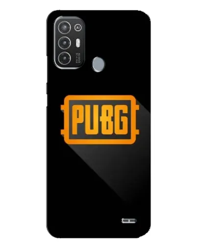 Чехол для TECNO Pop 6 Pro (BE8) с картинкой «PUBG — рамка лого»