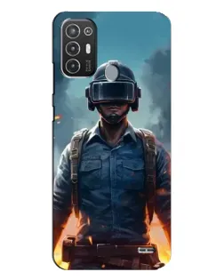Чехол для TECNO Pop 6 Pro (BE8) с картинкой «PUBG — реалистичный герой»