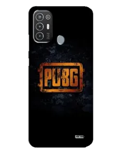 Чехол для TECNO Pop 6 Pro (BE8) с картинкой «PUBG — золотой логотип»