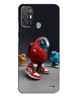Чехол для TECNO Pop 6 Pro (BE8) с картинкой «Among Us — 3D стиль»