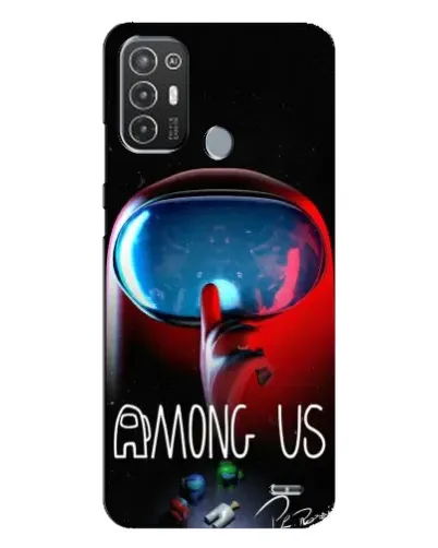 Чехол для TECNO Pop 6 Pro (BE8) с картинкой «Красный импостер — макро» Чехол для TECNO Pop 6 Pro (BE8) с картинкой «Красный импостер — макро»
