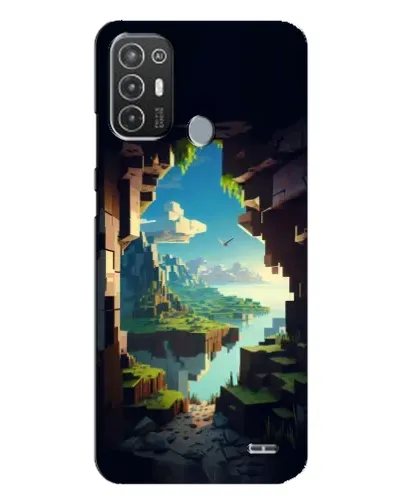 Чехол для TECNO Pop 6 Pro (BE8) с картинкой «Вид из пещеры»
