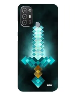 Чехол для TECNO Pop 6 Pro (BE8) с картинкой «Алмазный меч неон»