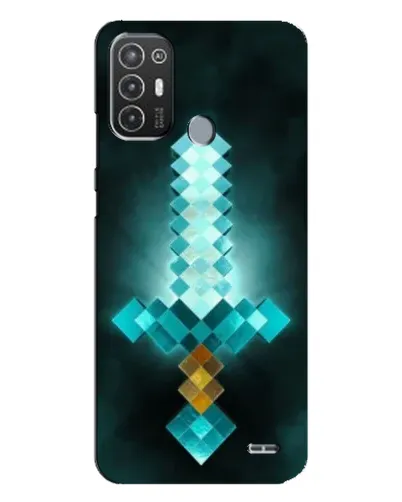 Чехол для TECNO Pop 6 Pro (BE8) с картинкой «Алмазный меч неон»
