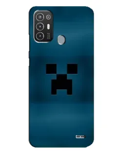 Чехол для TECNO Pop 6 Pro (BE8) с картинкой «Крипер текстура»