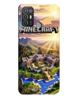Чехол для TECNO Pop 6 Pro (BE8) с картинкой «Minecraft панорама»
