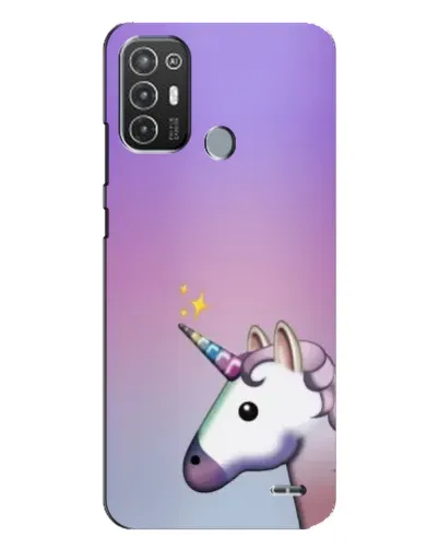 Чехол для TECNO Pop 6 Pro (BE8) с картинкой «Единорог градиент»