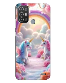 Чехол для TECNO Pop 6 Pro (BE8) с картинкой «Радуга и единороги» Чехол для TECNO Pop 6 Pro (BE8) с картинкой «Радуга и единороги»