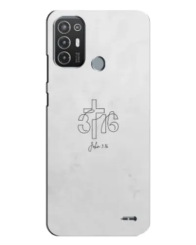 Чехол для TECNO Pop 6 Pro (BE8) с картинкой «Иоанна 3:16 Крест»