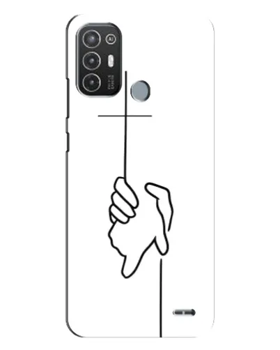 Чехол для TECNO Pop 6 Pro (BE8) с картинкой «Рука держит»