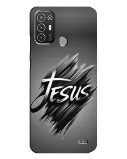 Чехол для TECNO Pop 6 Pro (BE8) с картинкой «Надпись Jesus Graffiti»
