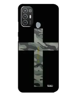 Чехол для TECNO Pop 6 Pro (BE8) с картинкой «Милитари Крест»
