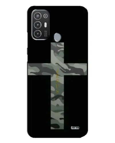 Чехол для TECNO Pop 6 Pro (BE8) с картинкой «Милитари Крест»