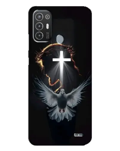 Чехол для TECNO Pop 6 Pro (BE8) с картинкой «Голубь и Свет»