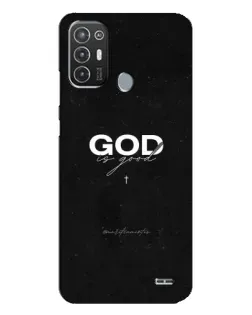 Чехол для TECNO Pop 6 Pro (BE8) с картинкой «GOD — Бог над всем»