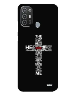 Чехол для TECNO Pop 6 Pro (BE8) с картинкой «Текстовый крест» Чехол для TECNO Pop 6 Pro (BE8) с картинкой «Текстовый крест»
