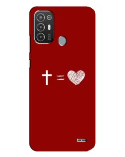 Чехол для TECNO Pop 6 Pro (BE8) с картинкой «Уравнение любви» Чехол для TECNO Pop 6 Pro (BE8) с картинкой «Уравнение любви»