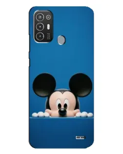 Чехол для TECNO Pop 6 Pro (BE8) с картинкой «Микки выглядывает» Чехол для TECNO Pop 6 Pro (BE8) с картинкой «Микки выглядывает»