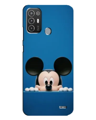 Чехол для TECNO Pop 6 Pro (BE8) с картинкой «Микки выглядывает»