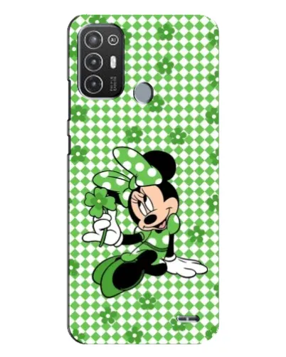 Чехол для TECNO Pop 6 Pro (BE8) с картинкой «Mickey в клетку»