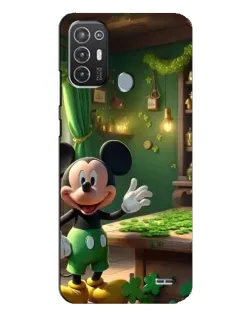 Чехол для TECNO Pop 6 Pro (BE8) с картинкой «Микки в мастерской»