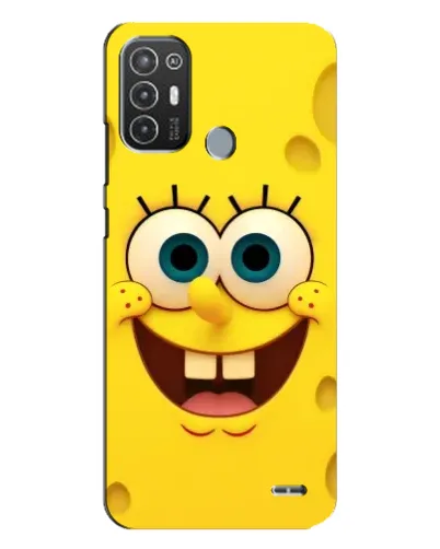Чехол для TECNO Pop 6 Pro (BE8) с картинкой «Губка Боб улыбка»