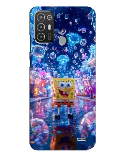 Чехол для TECNO Pop 6 Pro (BE8) с картинкой «Неоновый океан»