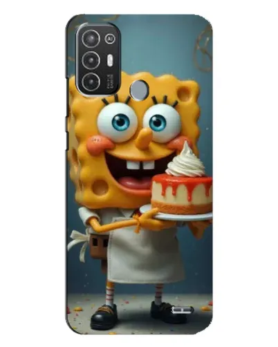 Чехол для TECNO Pop 6 Pro (BE8) с картинкой «Повар Спанч Боб»
