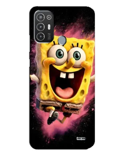 Чехол для TECNO Pop 6 Pro (BE8) с картинкой «Взрывной Спанч Боб»