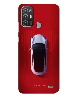 Чохол для TECNO Pop 6 Pro (BE8) з картинкою «Tesla Top View»