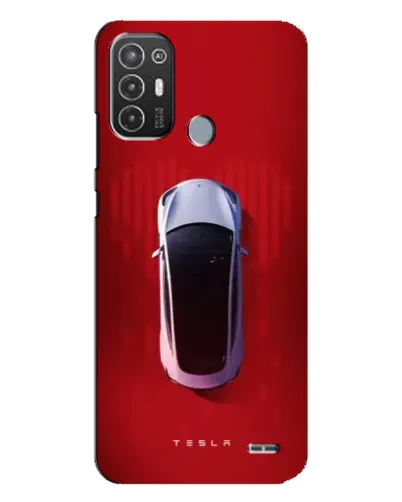 Чехол для TECNO Pop 6 Pro (BE8) с картинкой «Tesla Top View»