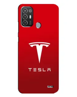 Чохол для TECNO Pop 6 Pro (BE8) з картинкою «Tesla Red Classic»
