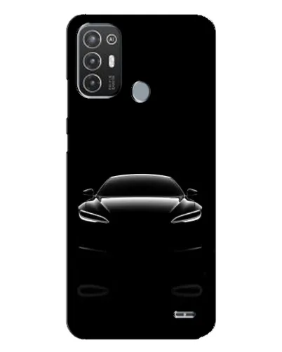 Чехол для TECNO Pop 6 Pro (BE8) с картинкой «Силуэт Tesla Night»