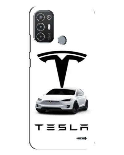 Чехол для TECNO Pop 6 Pro (BE8) с картинкой «Tesla White Style»