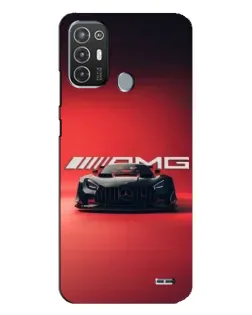 Чехол для TECNO Pop 6 Pro (BE8) с картинкой «Mercedes AMG — красная линия»