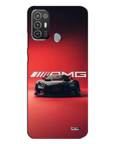 Чехол для TECNO Pop 6 Pro (BE8) с картинкой «Mercedes AMG — красная линия»
